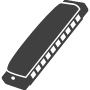 Cass Chromatic De Luxe Silver Harmonica