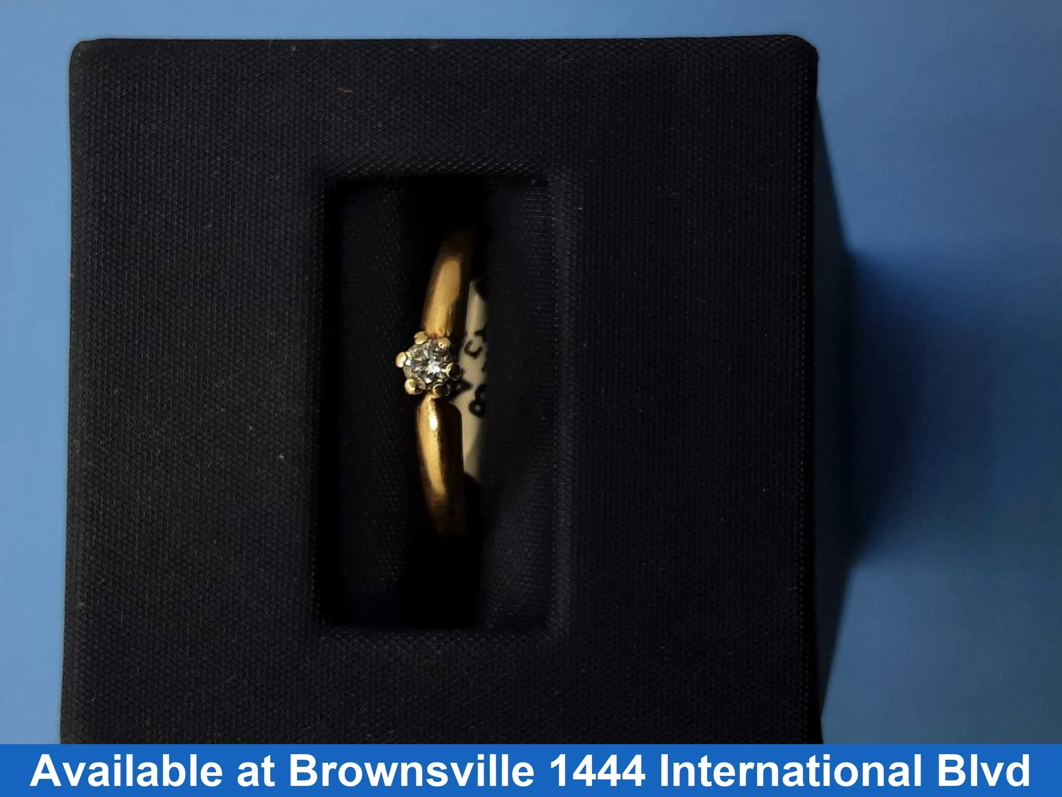 Women's Ring - Solitaire - Yellow Gold 10k (.417) 1.5 grams Size 5